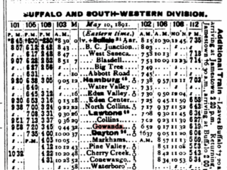 Timetable: 1891-05-10 Erie BSW branch