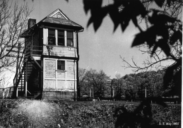 1950-05 Erie Railroad WO Tower in Waterboro, NY