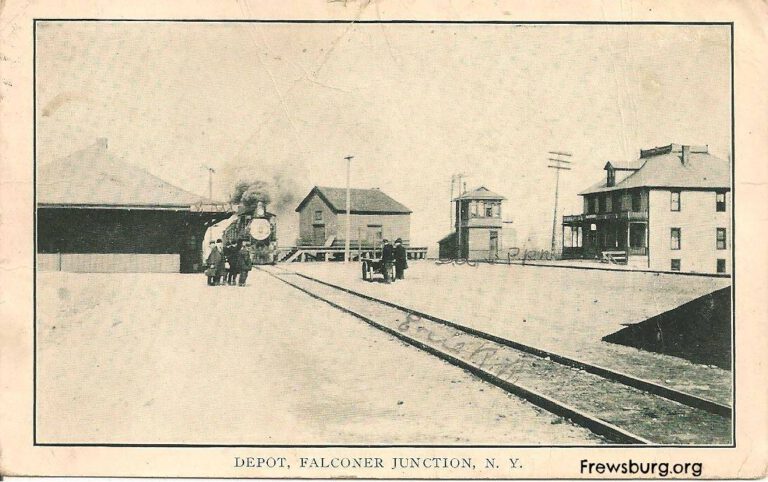 1900c Erie Railroad Station in Falconer, NY