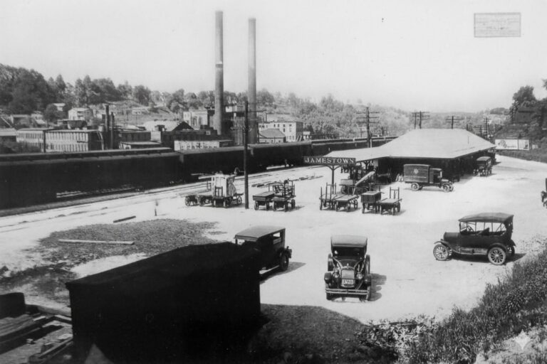 1920c Erie Railroad Station in Jamestown, NY