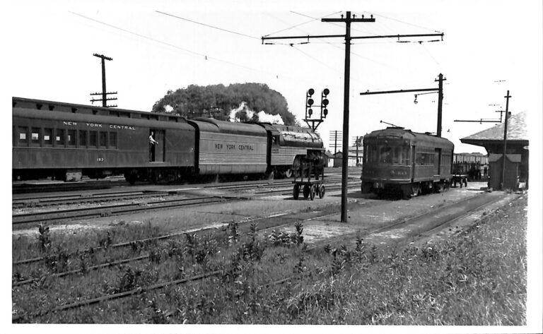 JW&NW 303 and New York Central Train Westfield, NY