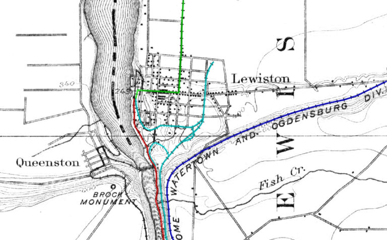 Lewiston, NY Railroad Map