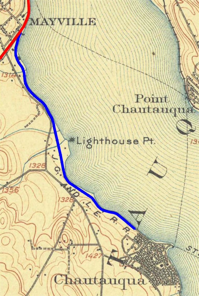 Mayville Extension Railroad Map